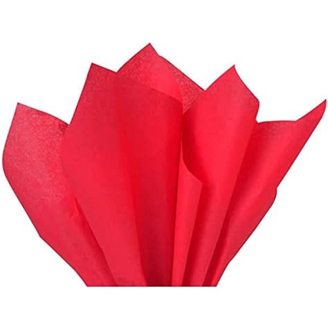 red gift tissue paper